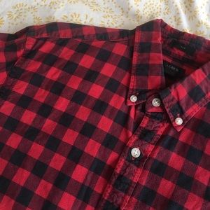 Men’s j crew long sleeve flannel button down